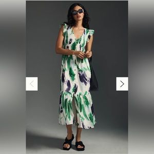 Anthropologie The Peregrine Midi Dress: XS